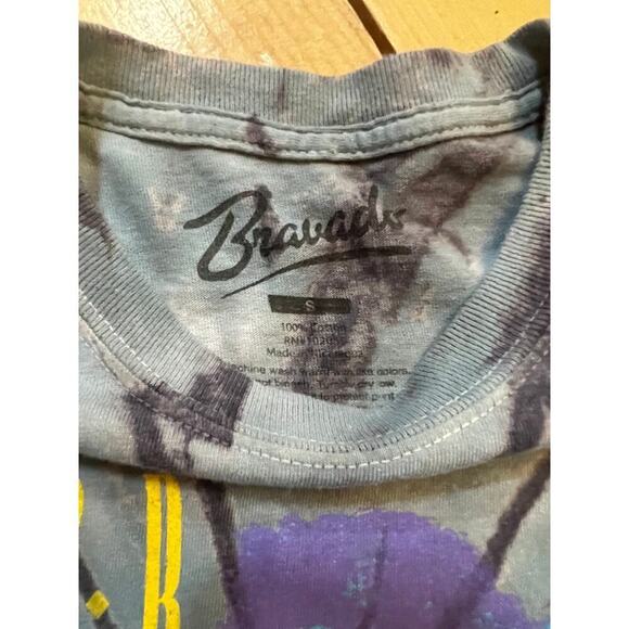 Guns N Roses T-Shirt Illusion Tour 1991 Tie Dye Use Your Illusion Blue Bravado S - Picture 5 of 5